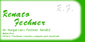 renato fechner business card